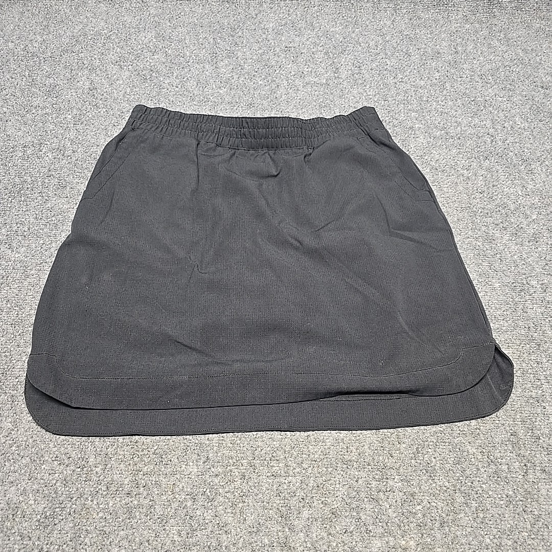 Duluth Skirt Built In Shorts Womens 14 Black Poly/Spandex