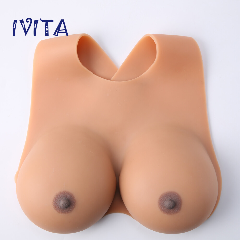 EE Cup Lifelike Soft Silicone Breast Forms Transgender Crossdresser Fake Boobs