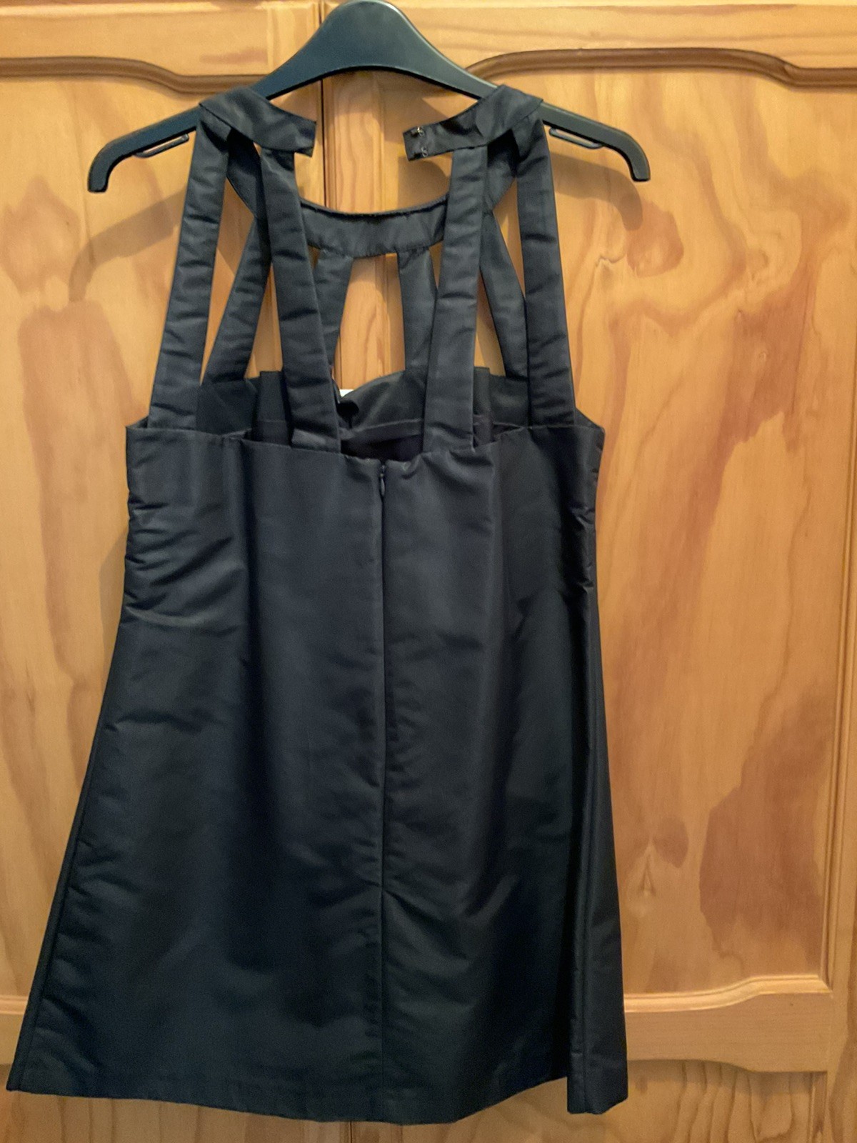 BNWT KATE MOSS TOPSHOP DARKEST MIDNIGHT BLUE SHIFT CAGE DRESS UK 12 40 +Hanger