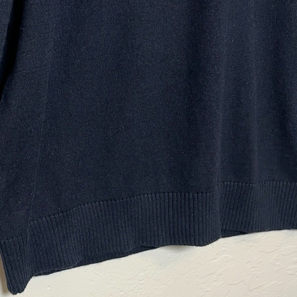 ALPHA STUDIO Men’s Size IT 52 / US Large Black Silk Cashmere Crew Neck Sweater