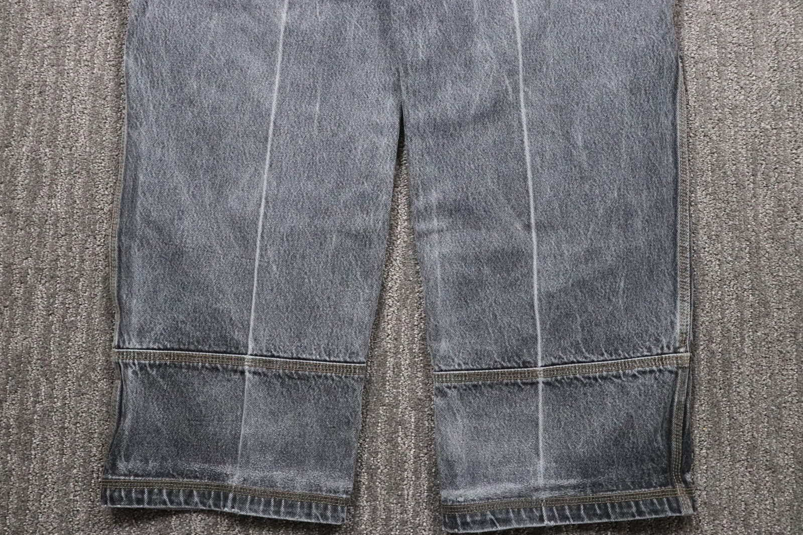 Mecca VTK 90s Baggy Jean’s Grunge Skater Hip-hop Urban Men 40×32 DAMAGED ZIPPER