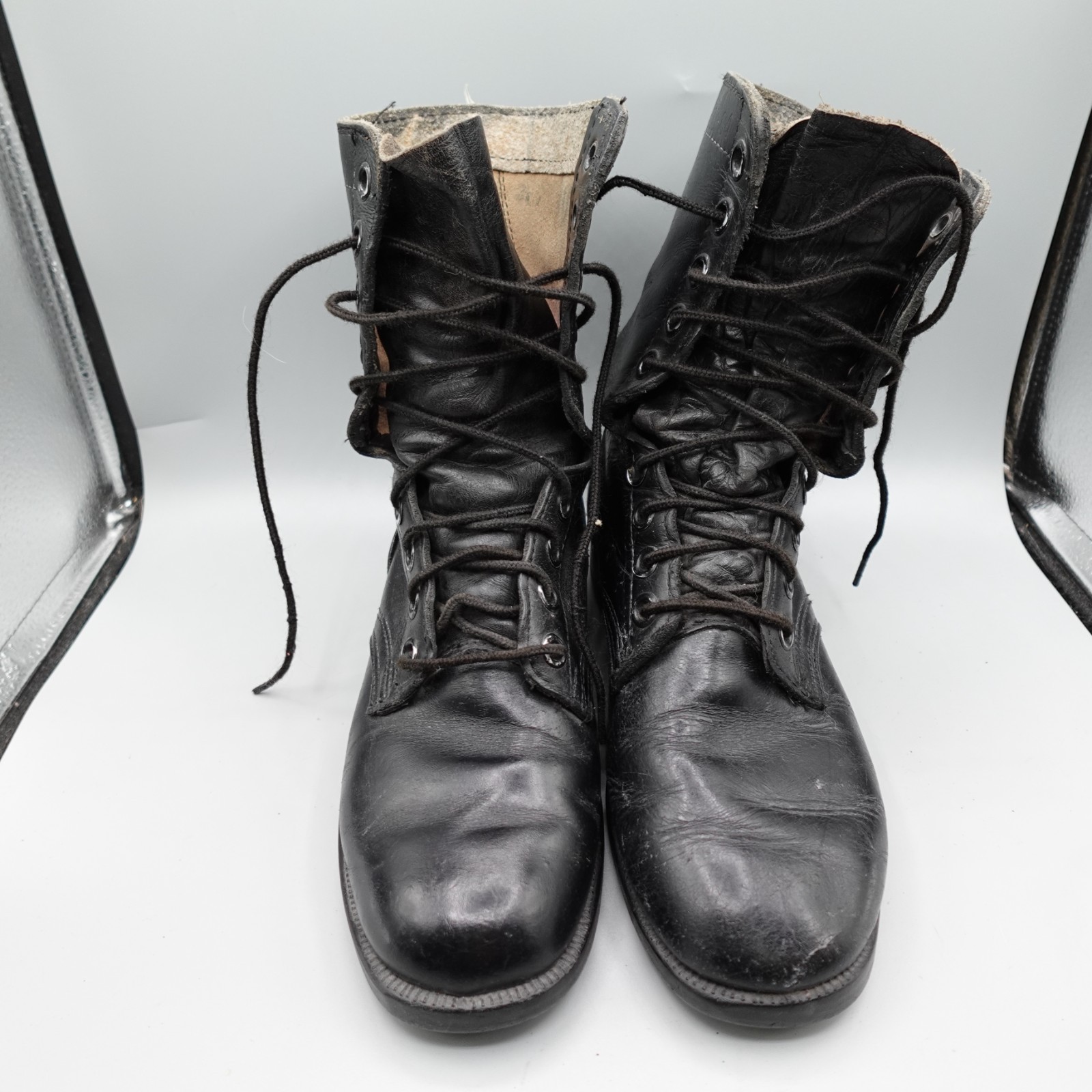 Vintage RO Search Jungle Boots Mens 6.5 R combat leather USGI 11-84 military
