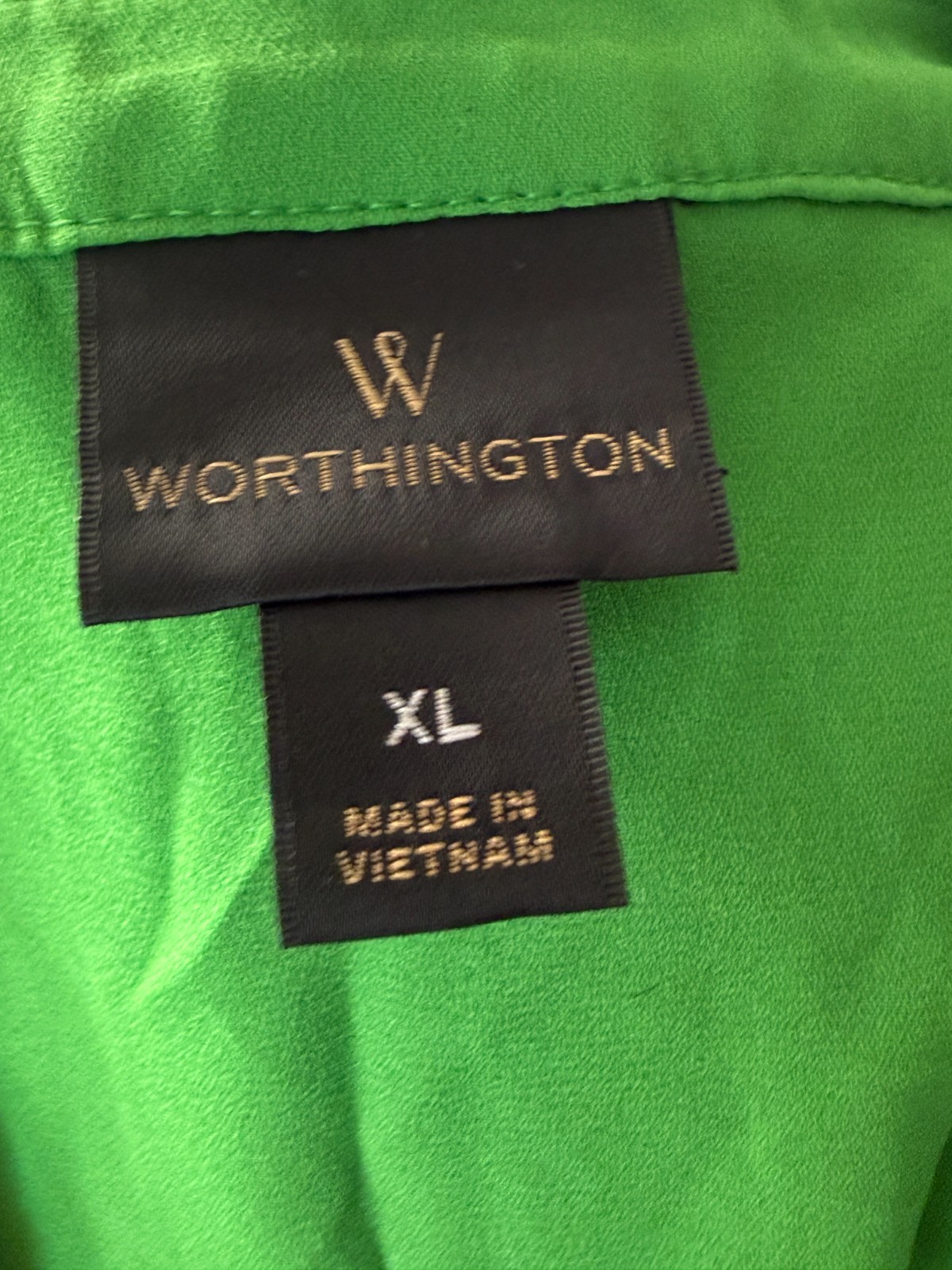 Emerald green women’s xl sleeveless blouse by Worthington