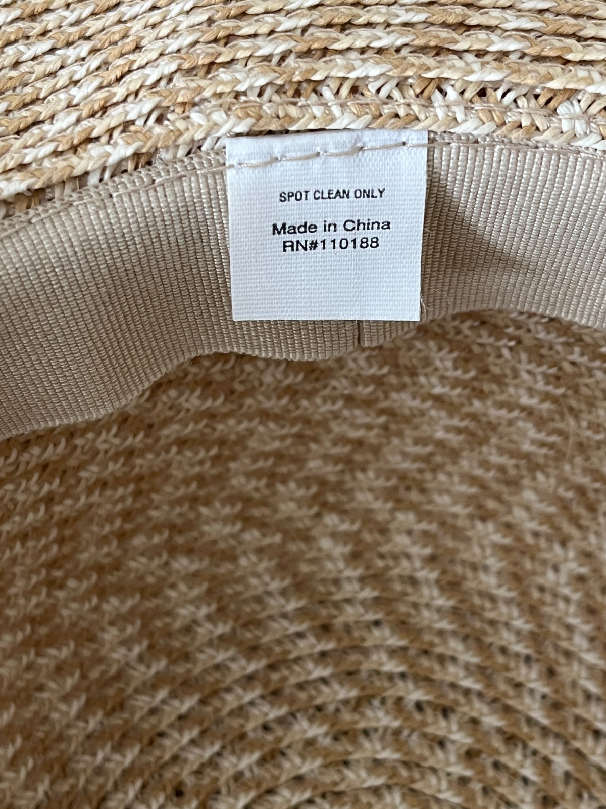 NINE WEST WOMEN’S WIDE BRIM FLOPPY STYLE SUN HAT APPROX. 21-22 IN SIZE M