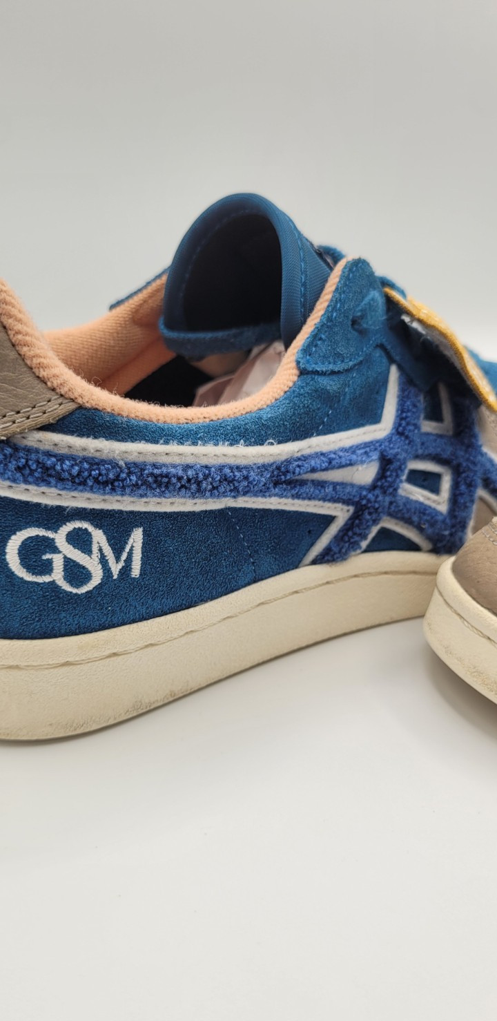 Onitsuka Tiger GSM SD Mens 9 Blue Suede Sneakers Rare Patch Logo Japan Style