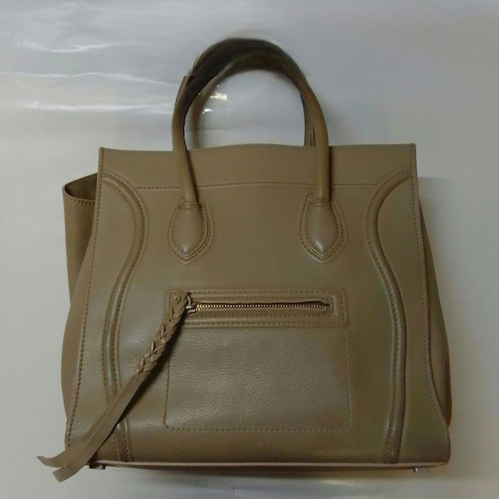 CELINE Luggage Phantom Tote Bag Handbag Leather KM050 Authentic Luxury Fashion