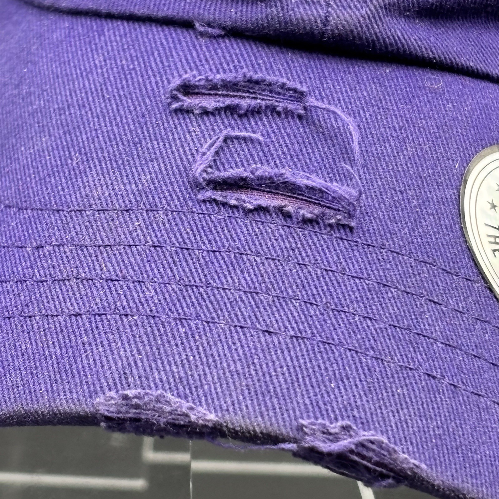 Muka The Original Brand Distressed Purple Hat Cap Monkey Street Wear One Size