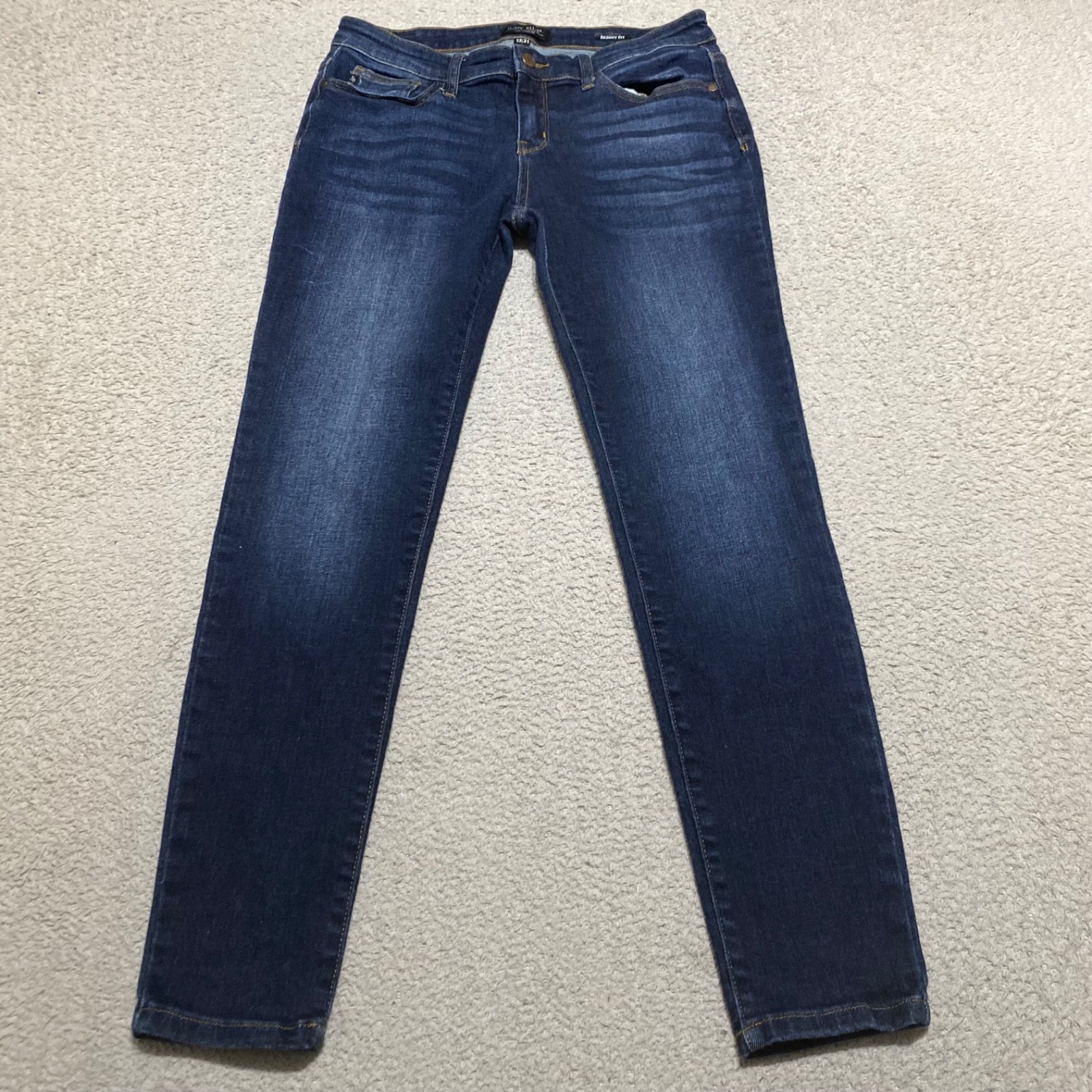 Judy Blue Womens sz 13 Jeans Blue Denim Dark Wash Skinny Mid Rise Stretch