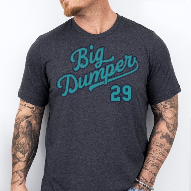 BIG DUMPER 29, Seattle Baseball themed Pre-Shrunk Ring Spun Cotton T-Shirt