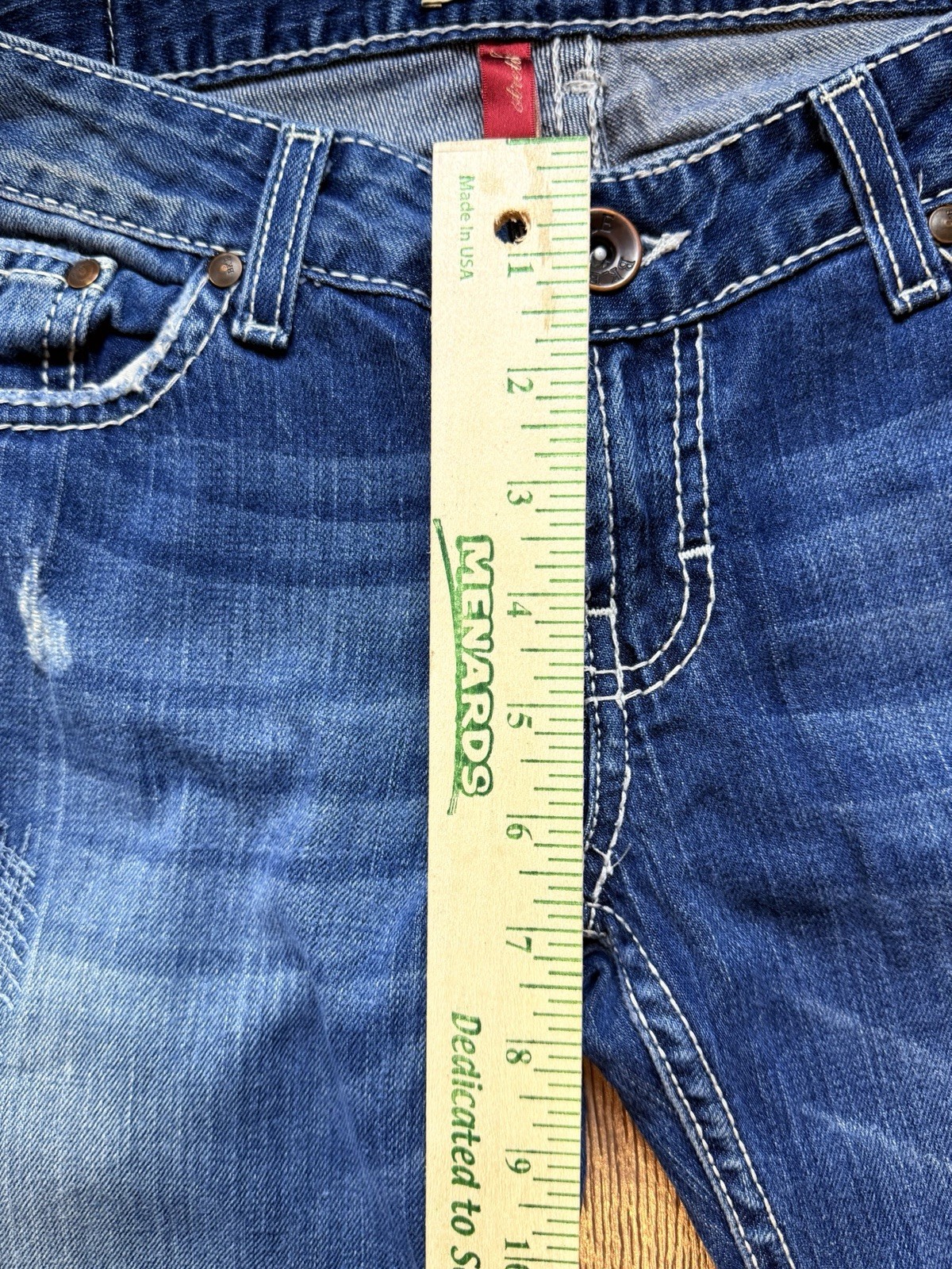 BKE Stella Bootcut Distressed Medium Wash Denim Jeans Women’s 29 x 31.5