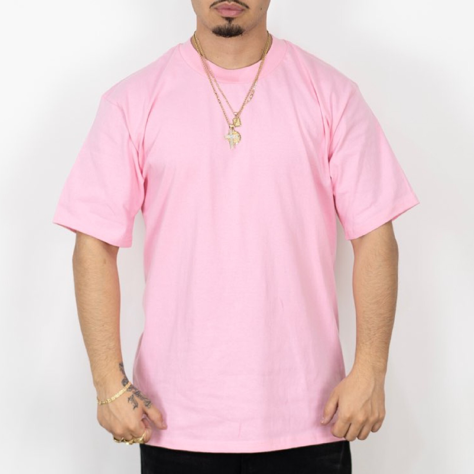 FB COUNTY MENS HEAVY HARD SHORT SLEEVE T SHIRTS HEAVYWEIGHT COTTON TEE SHIRT