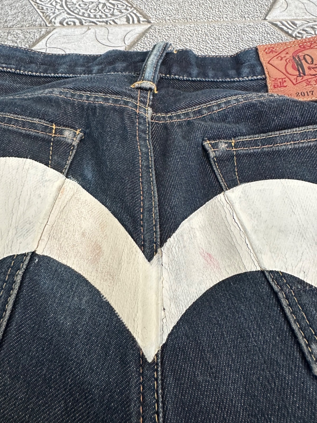 EVISU NO 3 LOT 2017 WHITE DAICOCK SELVEDGE DENIM