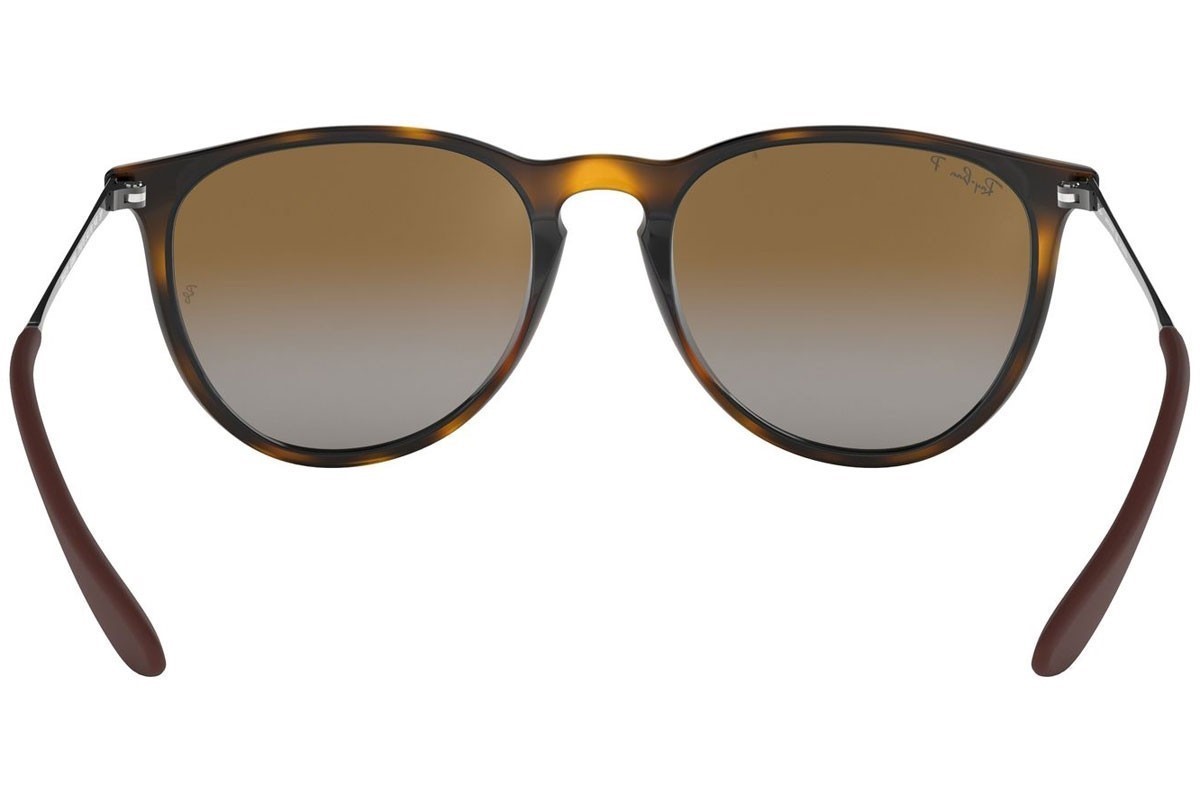 Ray-Ban Erika Sunglasses Polished Brown Tortoise Polarized RB 4171 710/T5 w/case