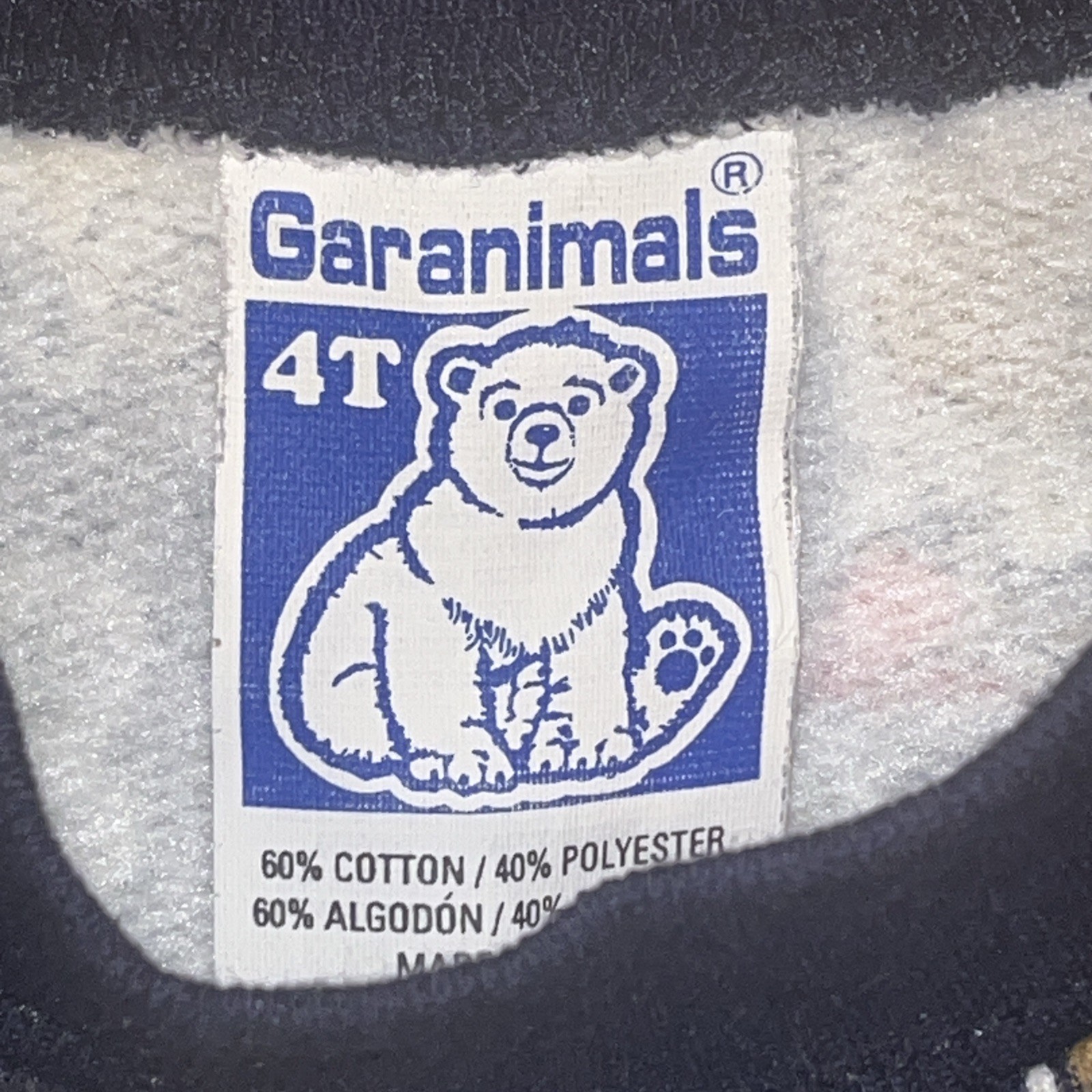 VTG 90s Garanimals Cowboy Western Rodeo Crew Neck All Over Print Sweatshirt USA