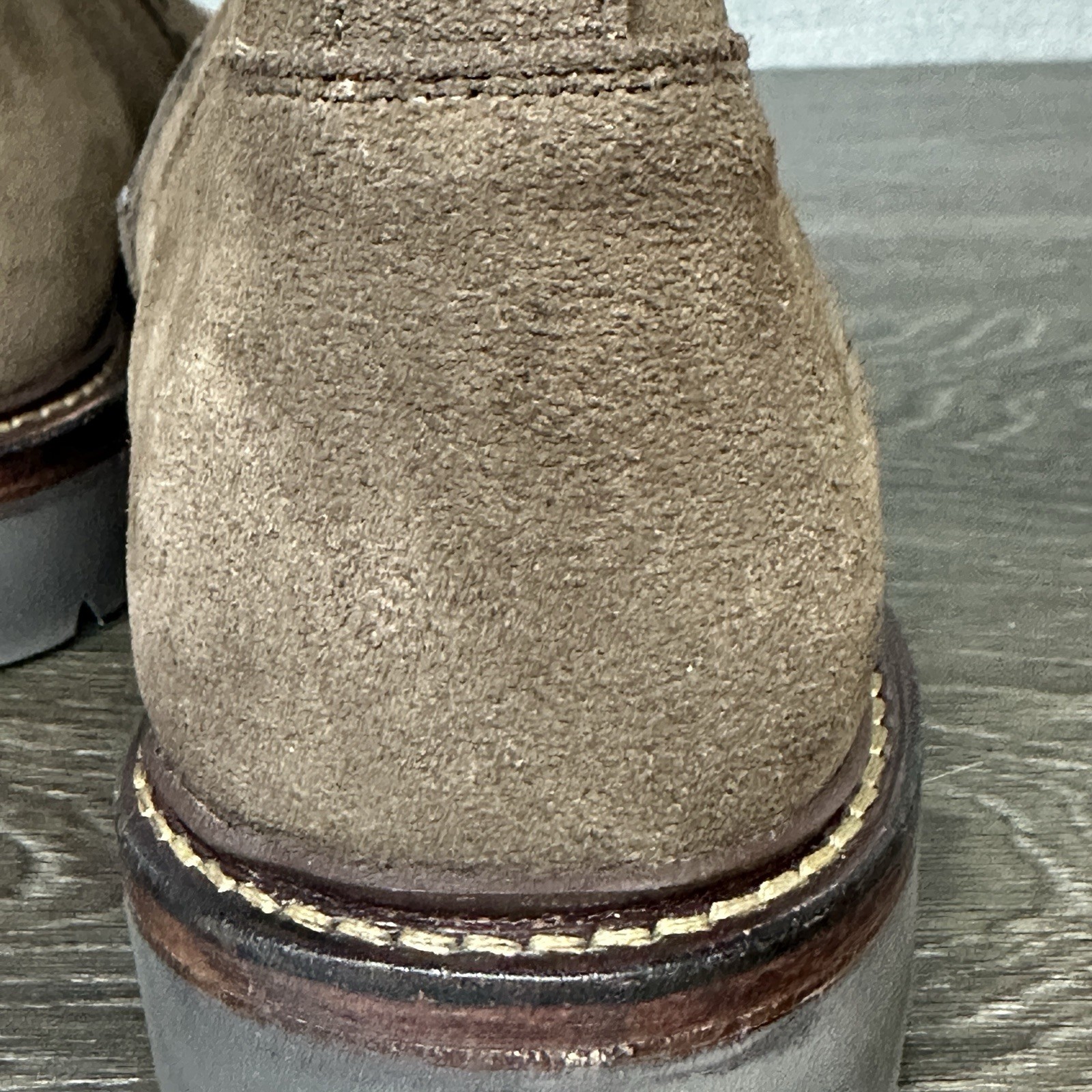 Allen Edmonds Men’s Discovery Moto Boots Sz 10 Suede Side Zip Brown 4929