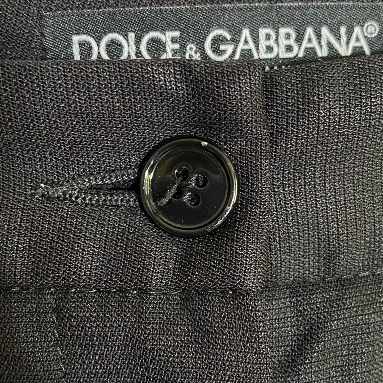 Dolce & Gabbana | Black Wool Dress Pants w Pockets Size 48 Italy/ 38 US Men