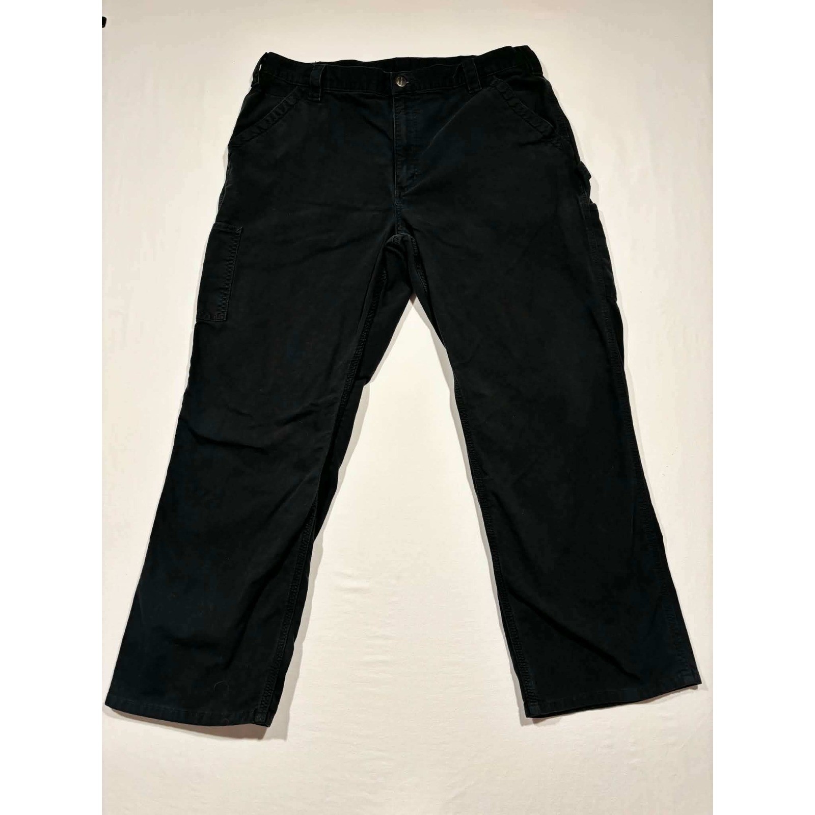 Carhartt B151 BLK Loose Fit Canvas Carpenter Pants Black 40×30 Mens Workwear