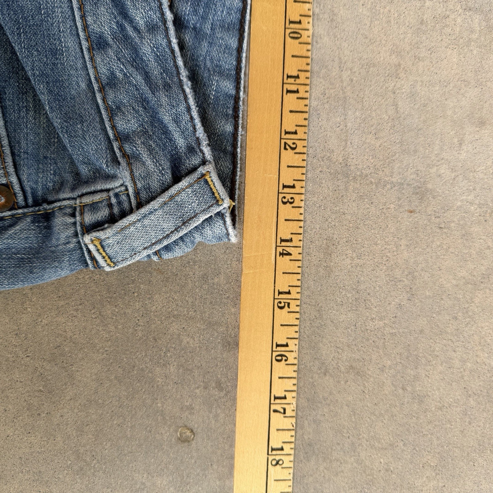 True Religion Joey Patch Old Stone Twisted Flare Jeans 27×31 Made In USA