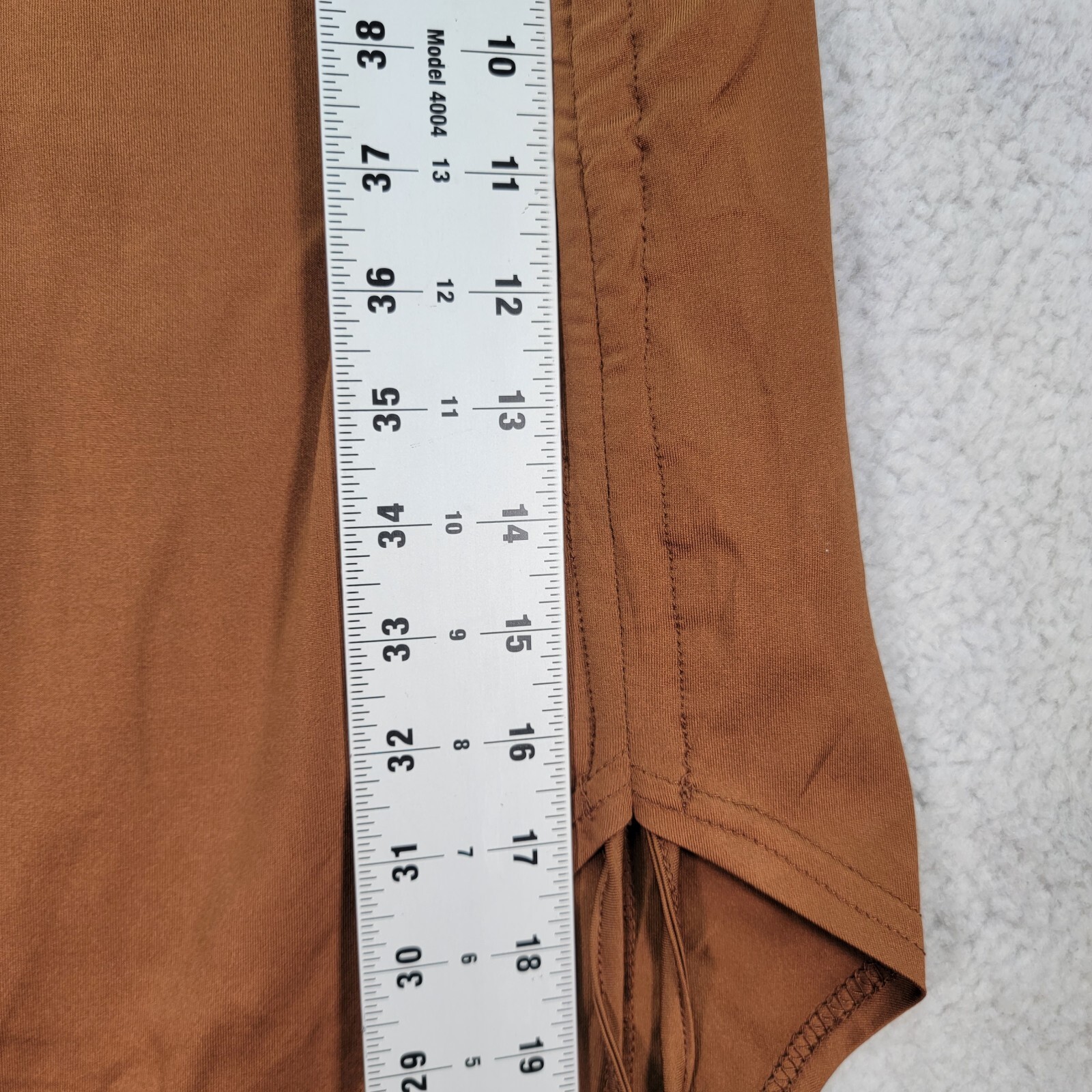 Brown Stretch Pull On Asymmetric Ruched Western Sexy A Line Womens Skirt Size M