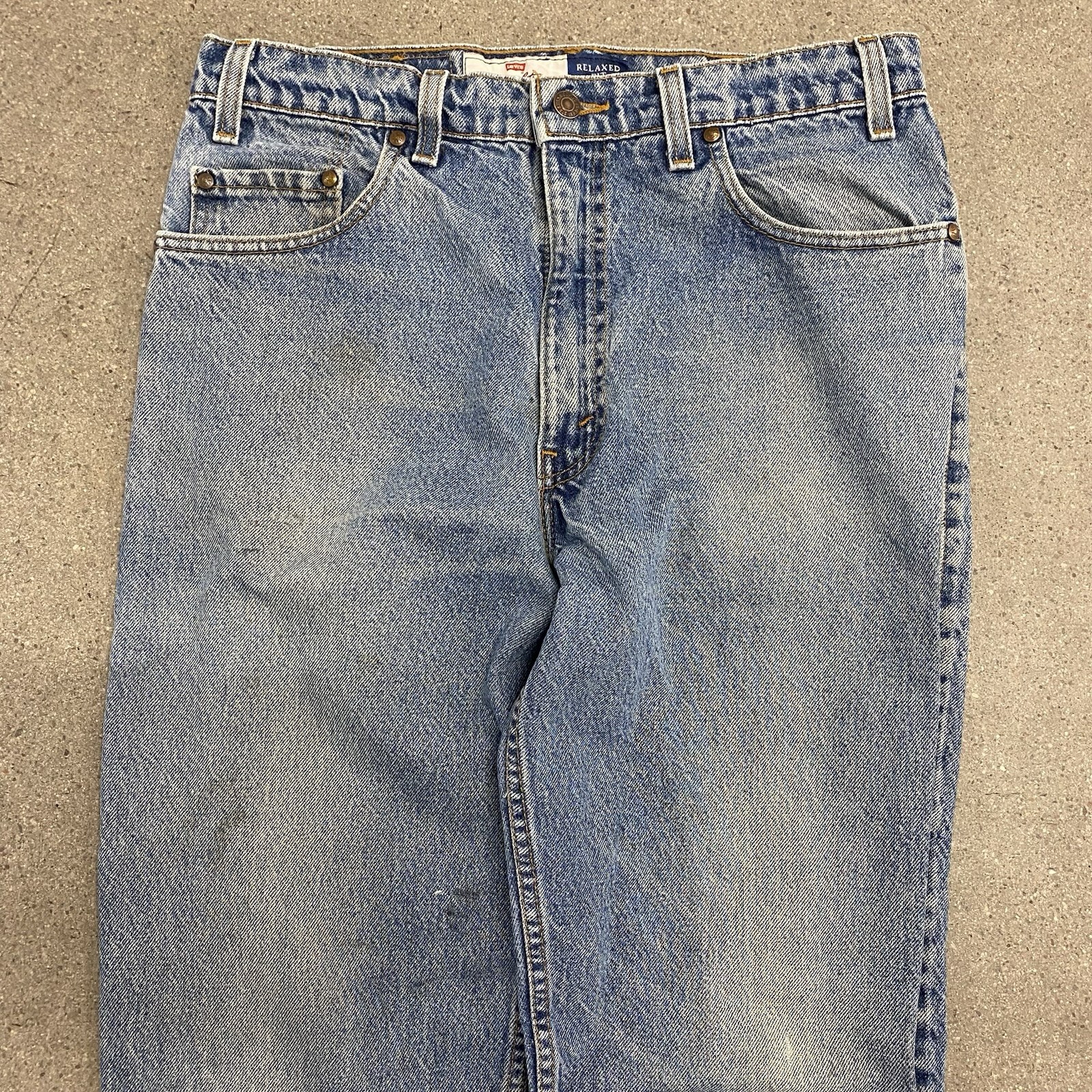 Vtg Levi’s 540 Jeans Relaxed Fit Mens Actual 32×31.5 Blue Medium Wash USA Made