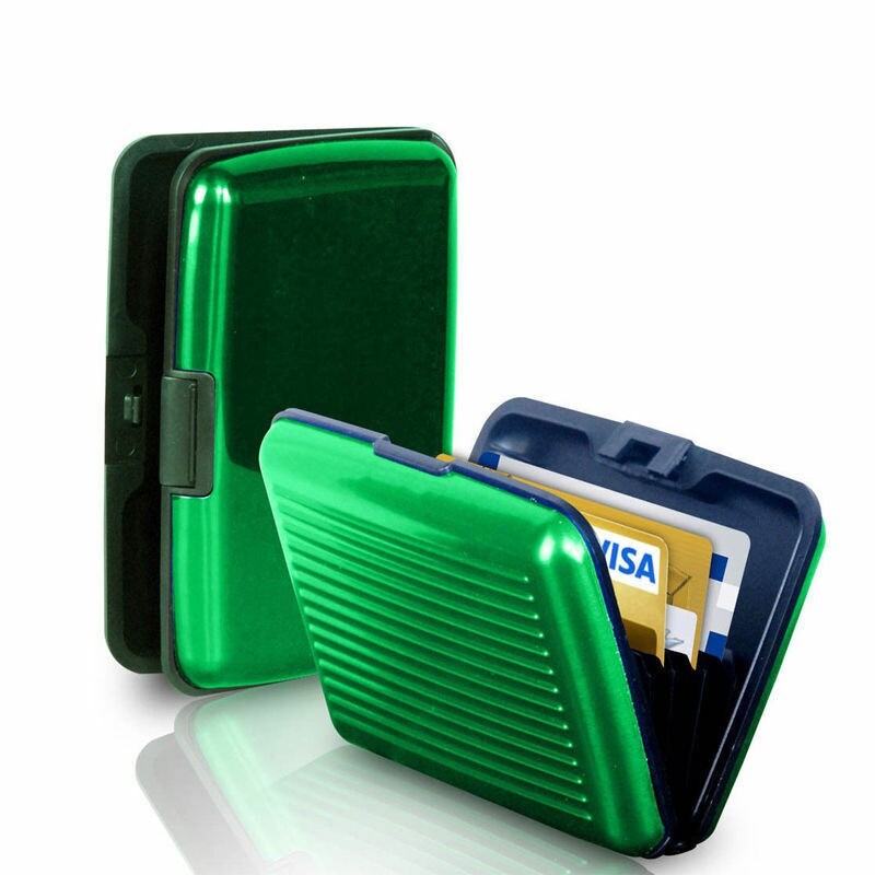 Waterproof Business ID Credit Card Wallet Holder Aluminum Metal Pocket Case Box