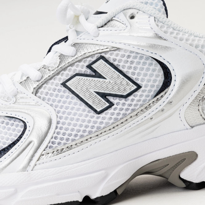 New Balance 530 White Silver Navy Men’s White Sports Sneaker MR530SG