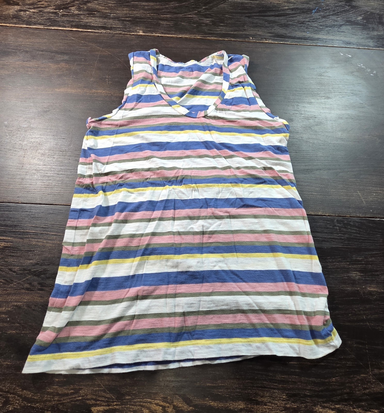 Caslon Multi-color Striped Lightweight Sleeveless Top Women’s Size Small *Notes