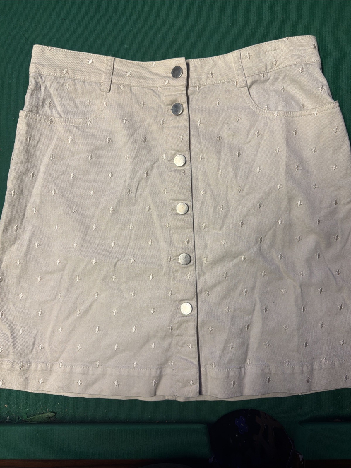 Stella McCartney White Embroidered Star Skirt Italy Women’s Italy 46 A02