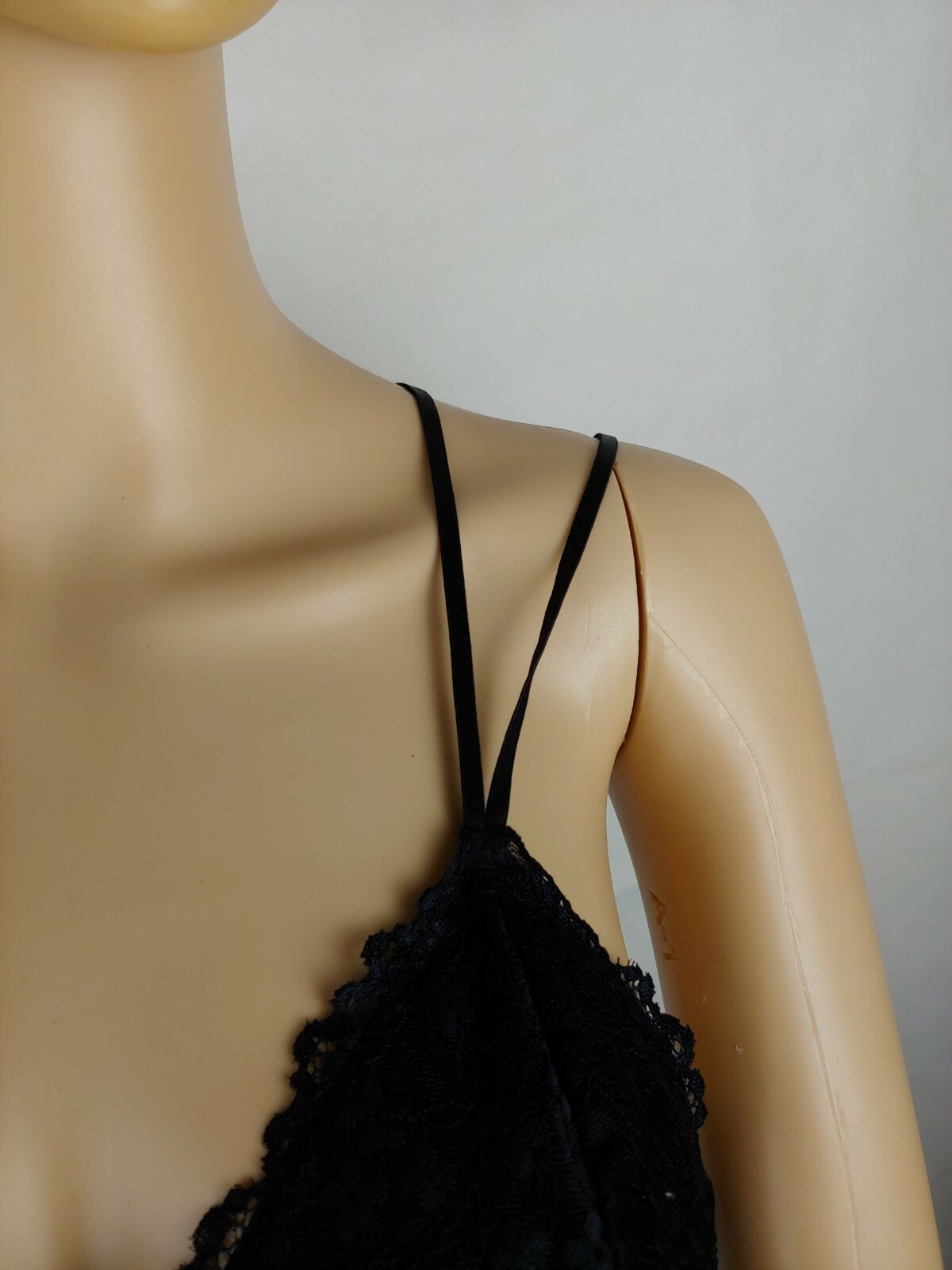 Black Lace Flirtitude Bralette 90% Nylon & 10% Spandex Size L