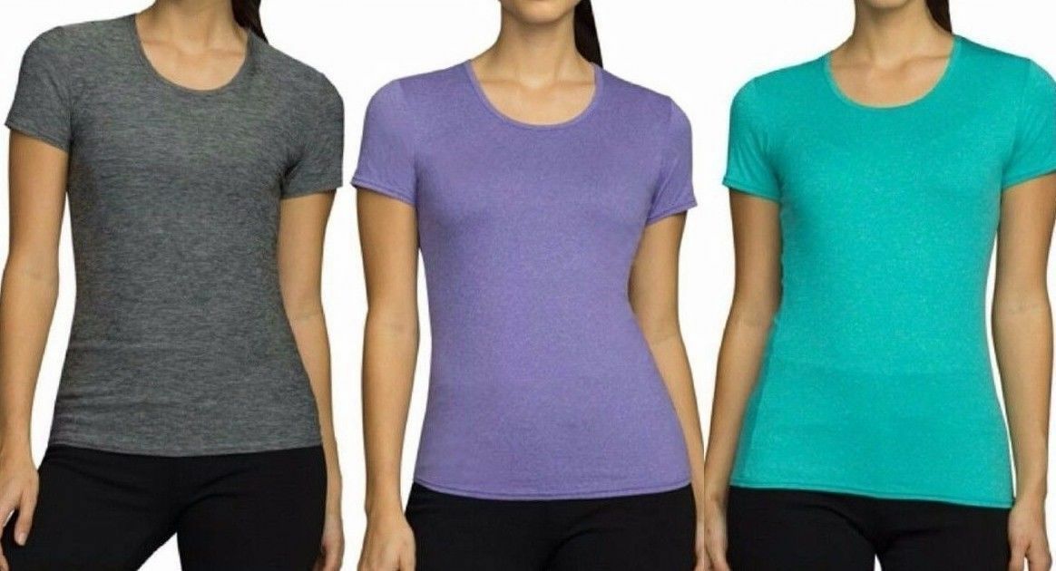 Women’s 32 Degrees Cool Short Sleeve Scoop Neck Tee T Shirt B42