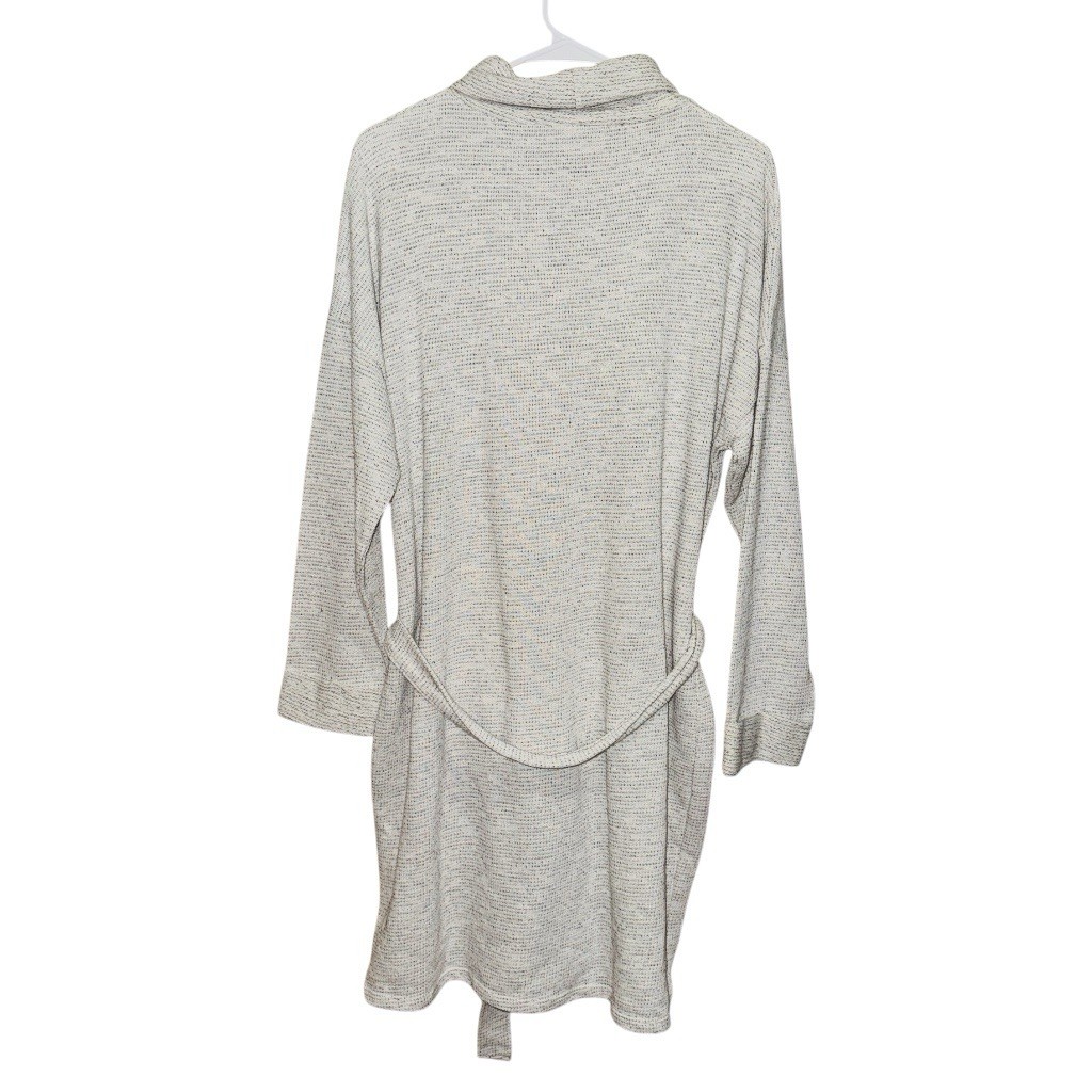 NEW ASOS Curve Gray Solid Knit Cowl Neck Belted Sweater Dress Long Sleeve US 16