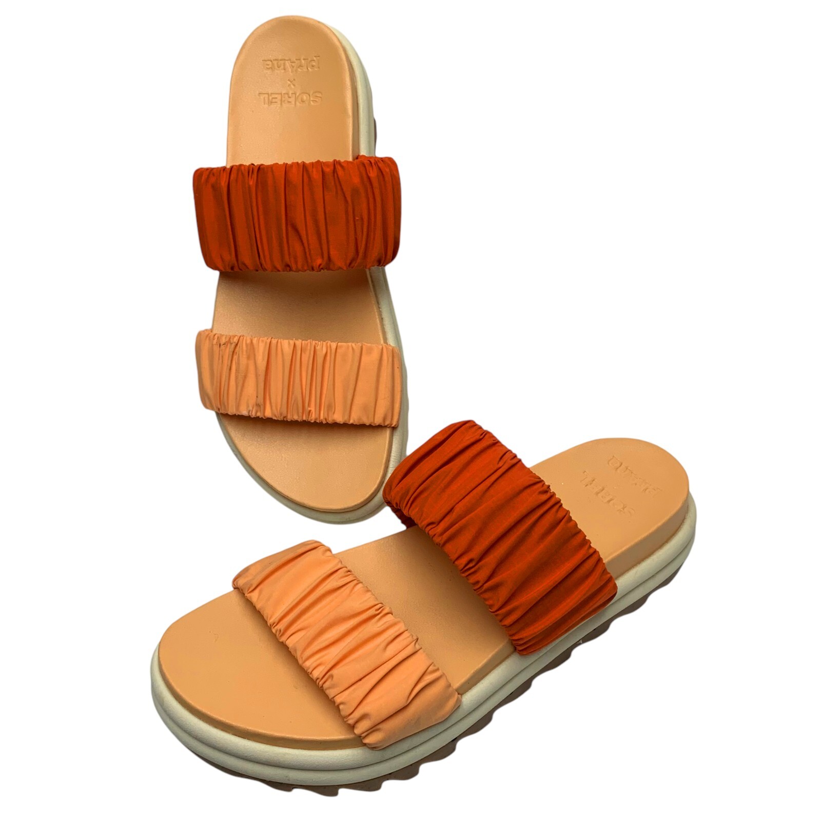 SOREL X prAna Limited Edition Roaming Two Ruched Straps Sandals Woemns Size 9