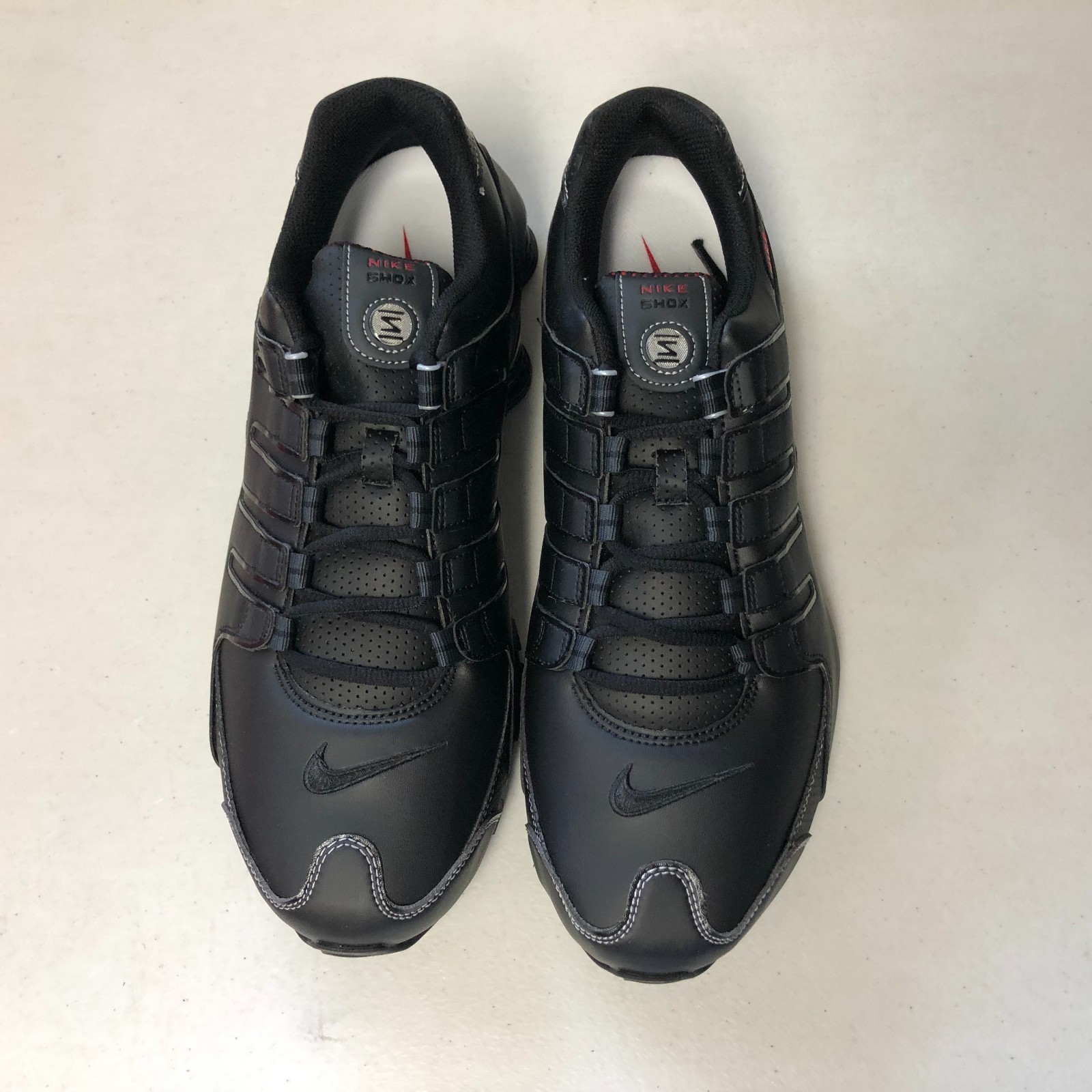 Nike Shox NZ Black Varsity Red White 378341-017 Size 13