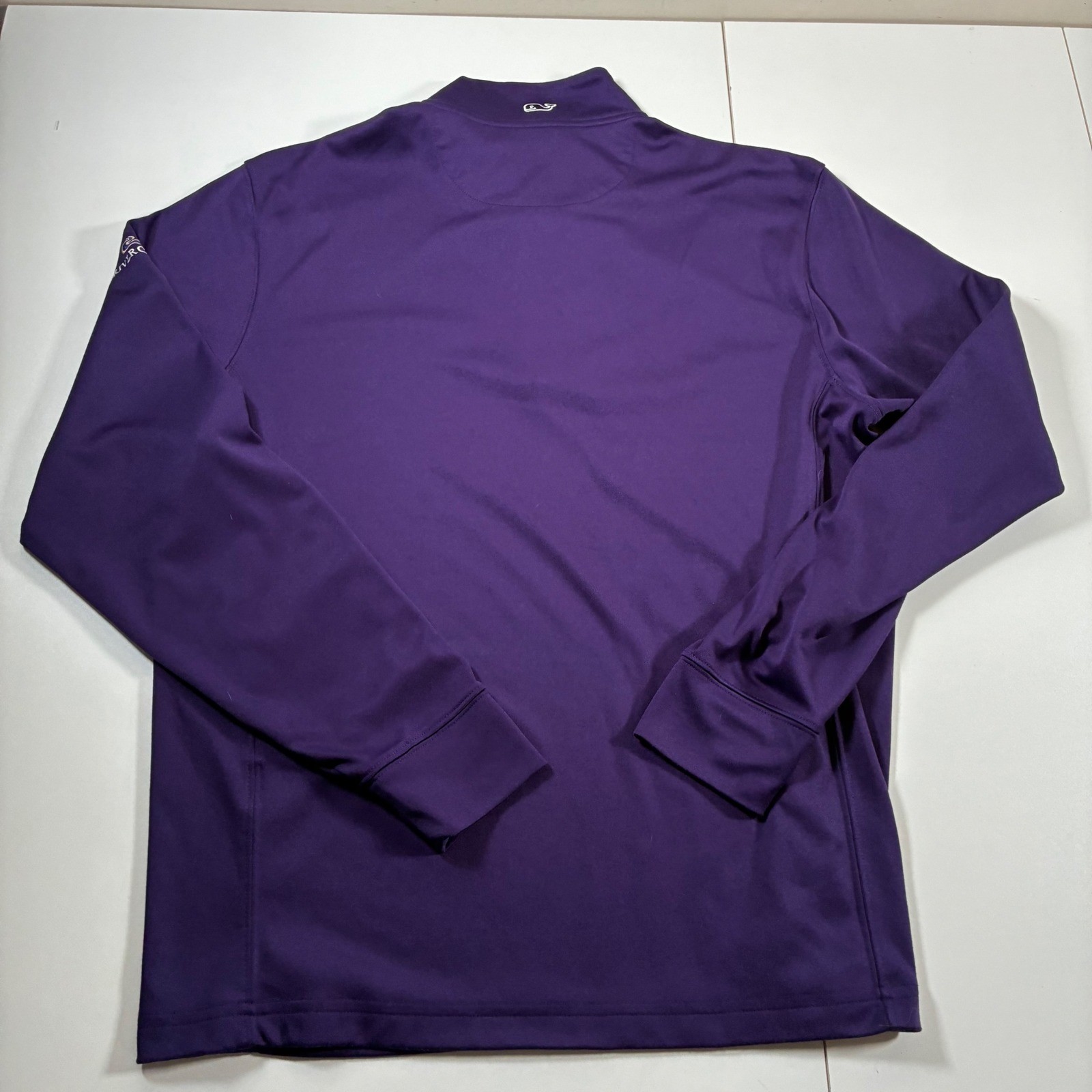Vineyard Vines Quarter Zip Pullover Small Purple River Crest Golf Performance