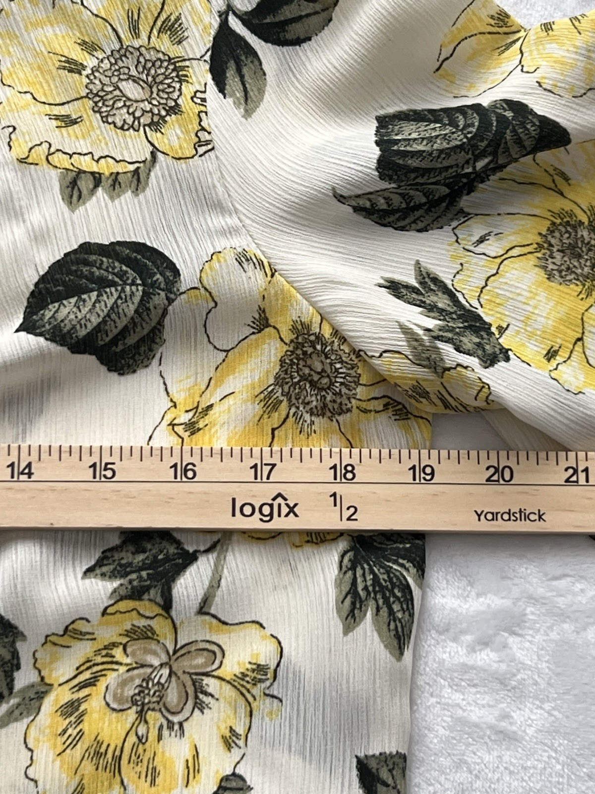 Rue 21 Women’s Yellow White Long Sleeve Crop Top Size M