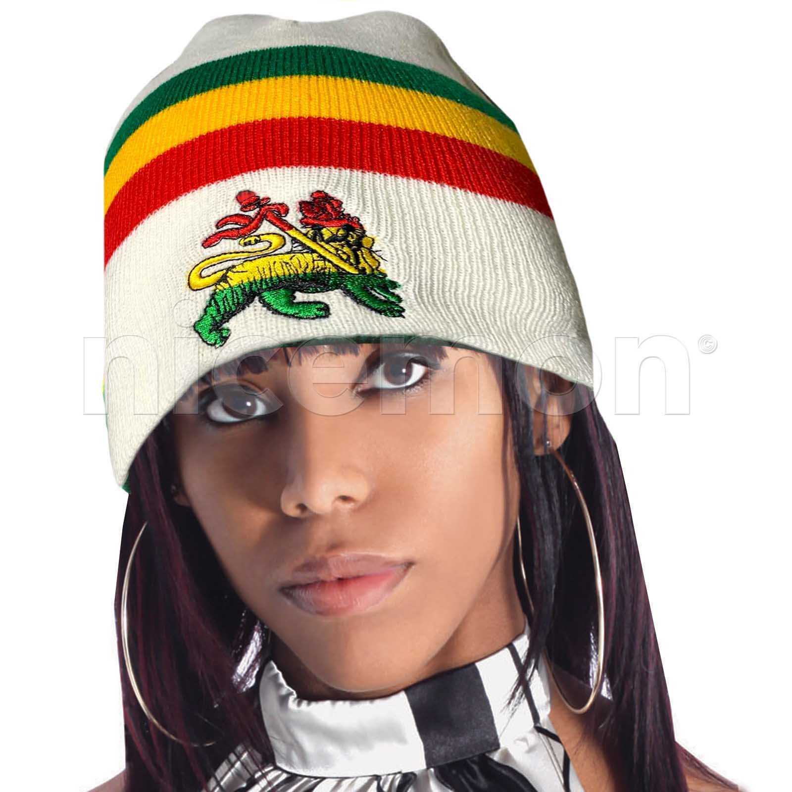 Rasta Beanie Tam Cap Hat Rastafari Selassie Africa Jamaica Reggae Beanies Unisex