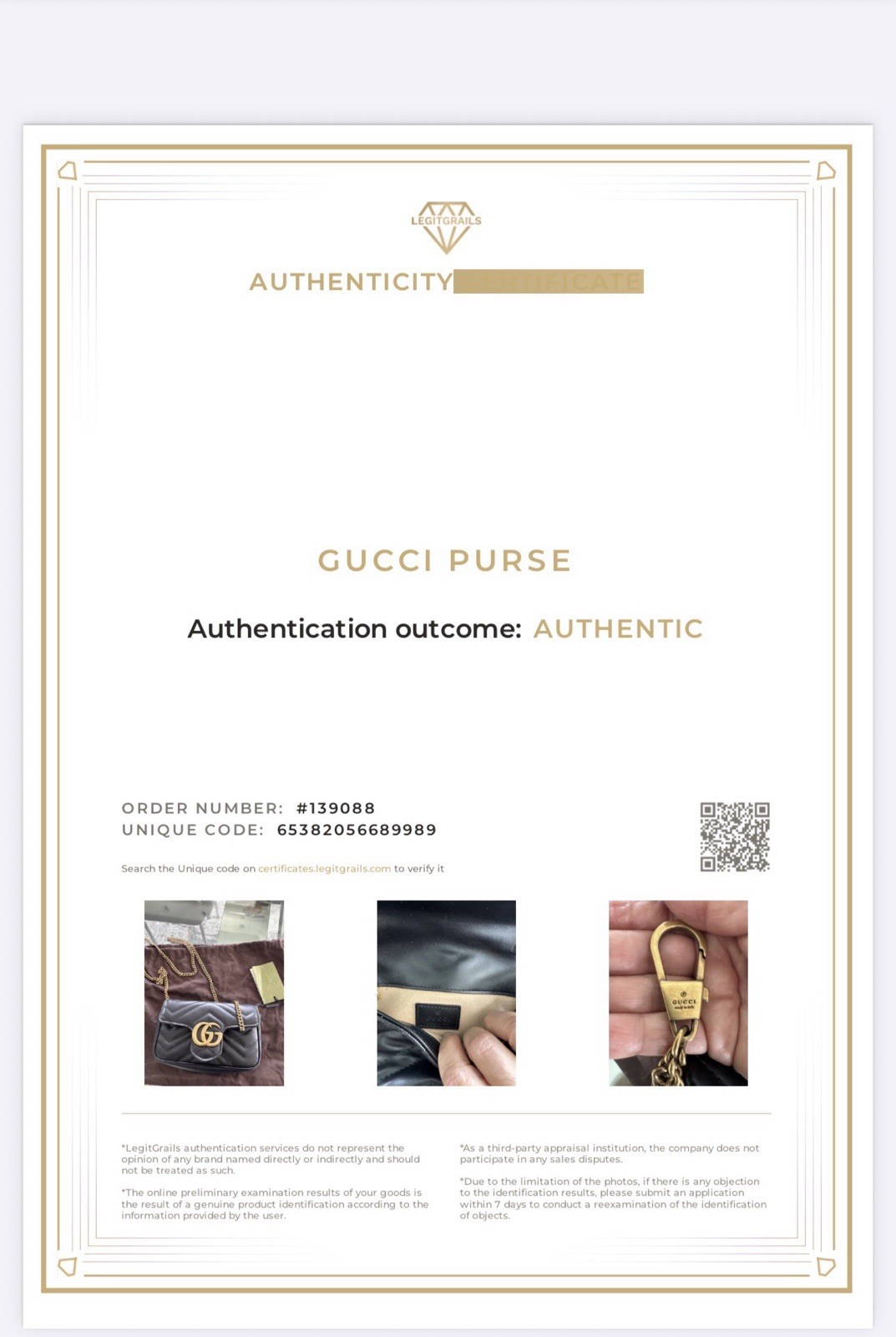 💯 % Authentic GUCCI Shoulder Bag GG Marmont Super Mini Leather Brand New