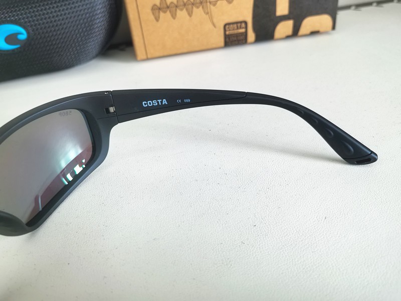 Costa Del Mar JOSE Matte Black Frame/Green 580P Polarized Lenses
