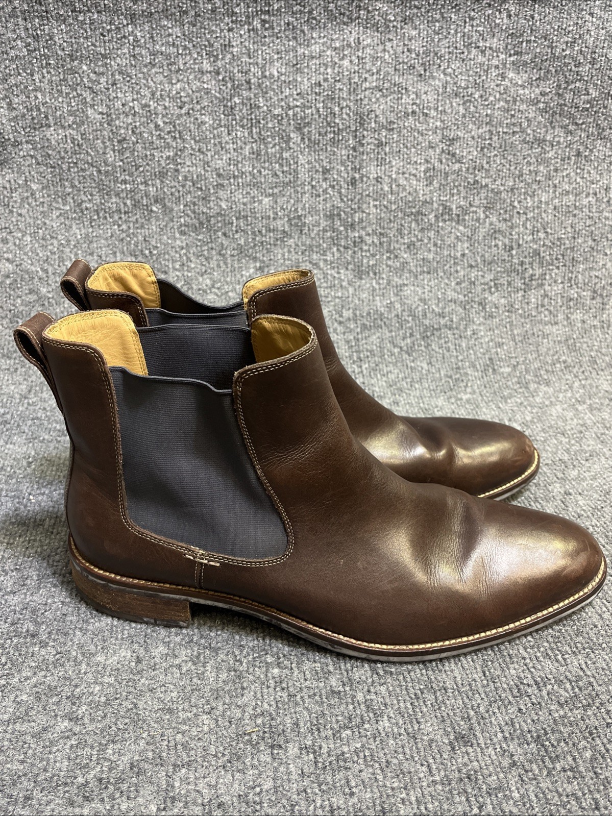 Cole Haan Grand OS C13108 Mens Size 12 M Brown Leather Chelsea Boots Slip On
