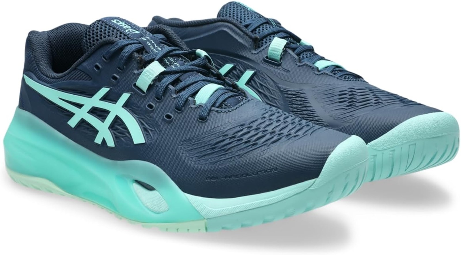 ASICS Men’s, Gel-Dedicate 8 Pickleball Shoe – Night Sky/Illuminate Mint – 7.5