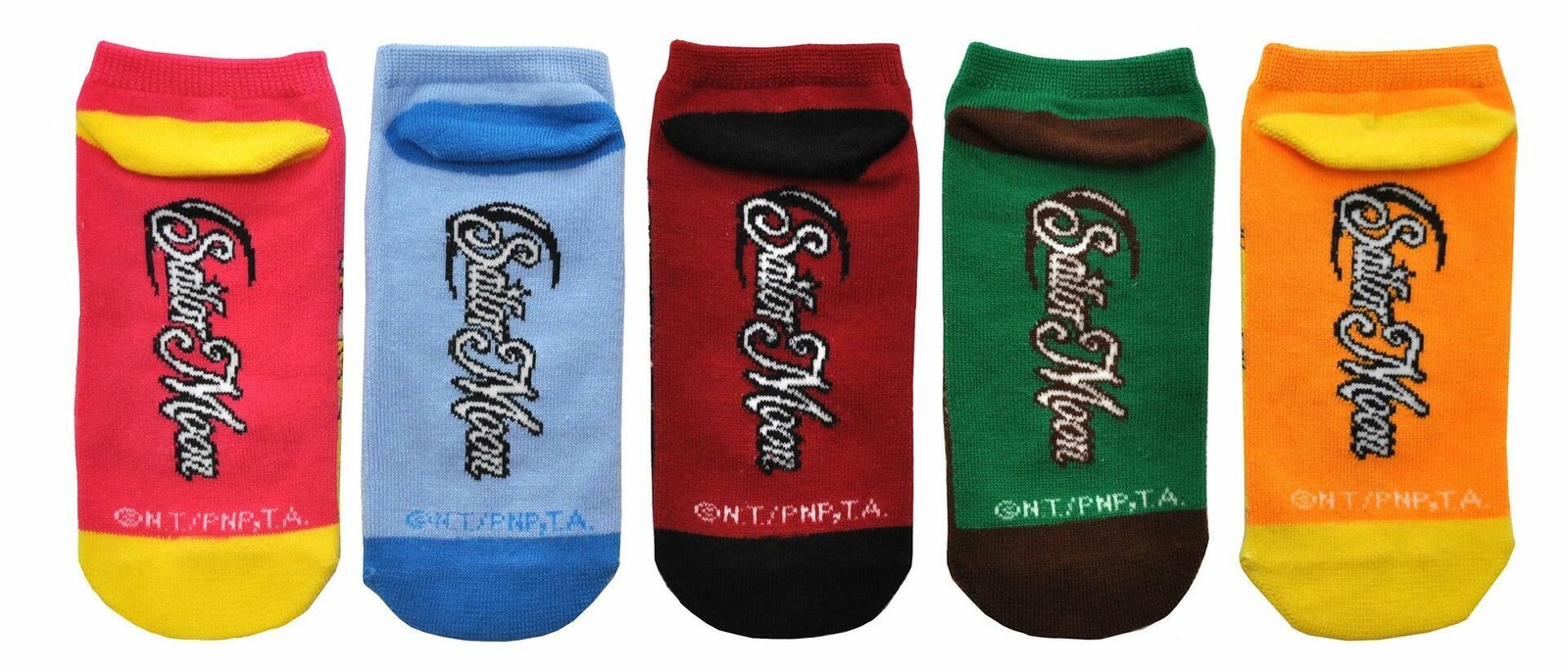 Sailor Moon 5 Pair Pack Lowcut Socks, Shoe Size 4-10