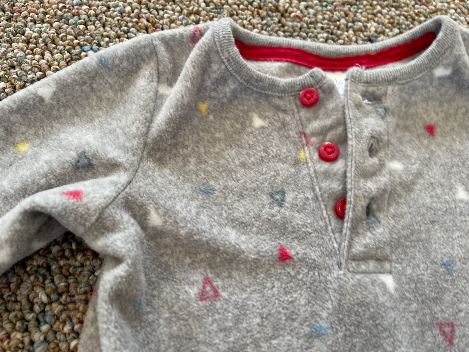 Little Wonders Boys Gray Seal Soft Fleece One-Piece 6-9M