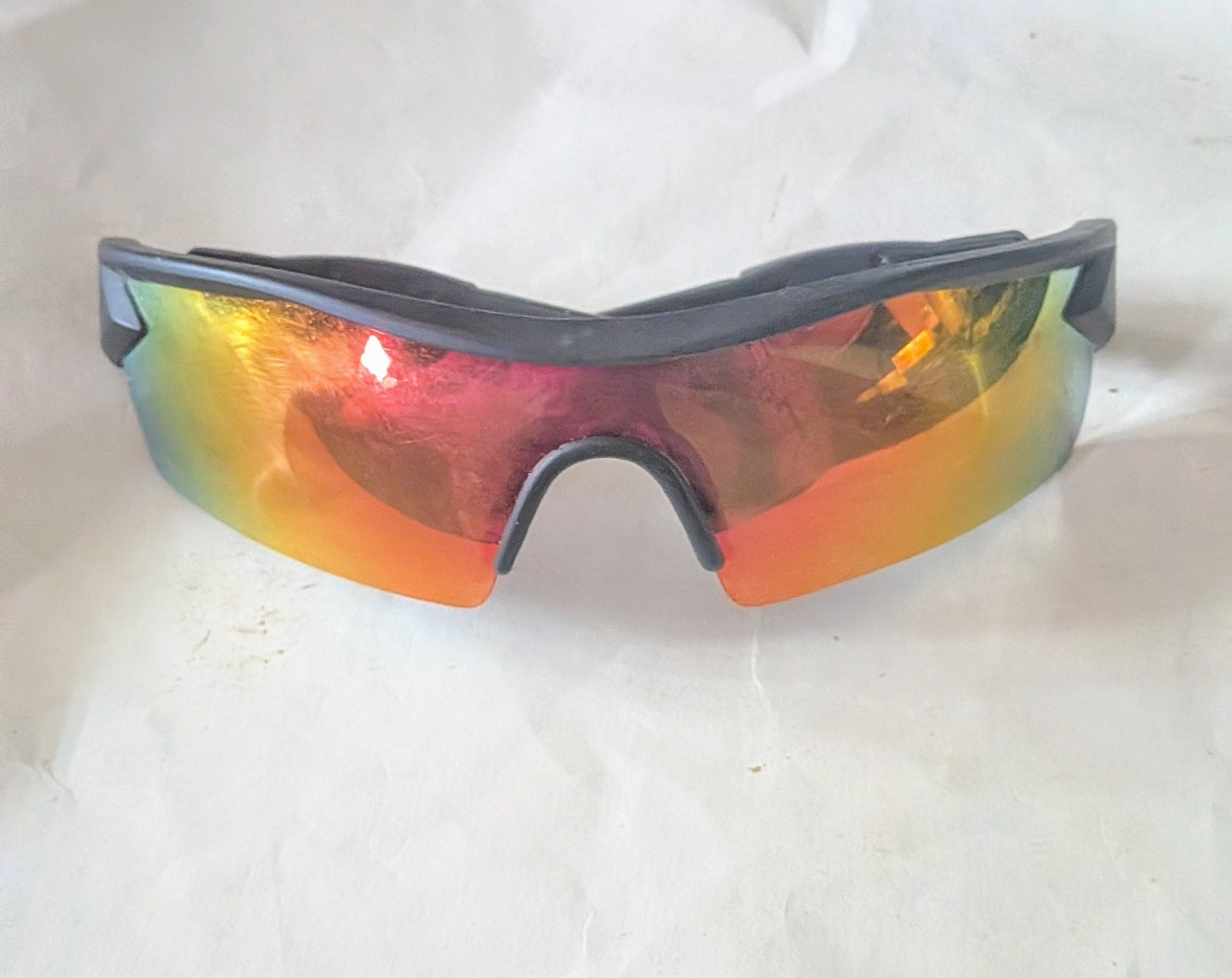 Battle Vision Z22-4422 Wrap Sunglasses Black Polarized