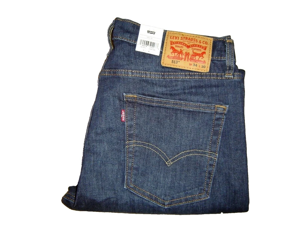 NWT Levi’s 513 FLEX jeans 34 x 30 Slim Straight Fit Retail $80 Style #08513-0934