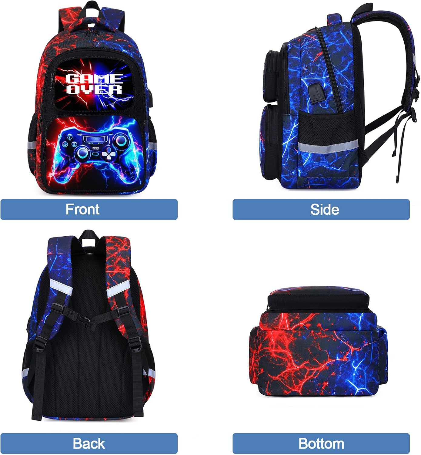 Backpack for Boys, School Bags for Kids, Bookbag for Boys Children Teens Backpac