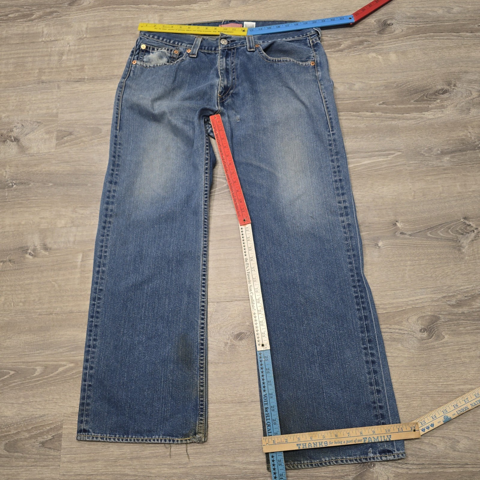 Vintage Levis Type 1 Jeans Loose Fit Blue Denim Red Tab 38×34 Quality Never Goes