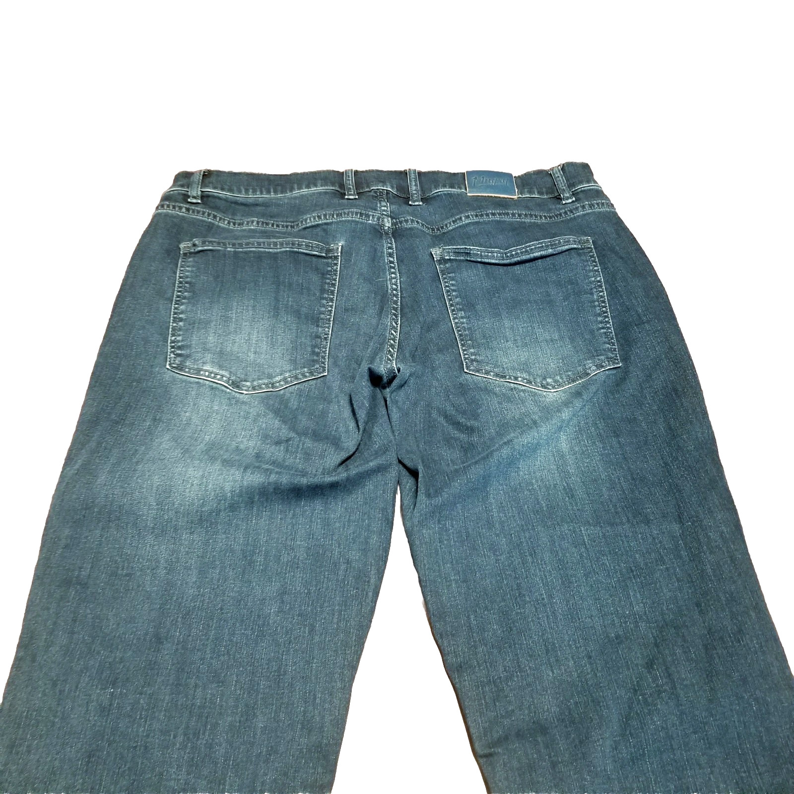 Mugsy Fultons Taper Jeans Men’s Size 34×30 Blue Faded Stretch Denim (33×27)