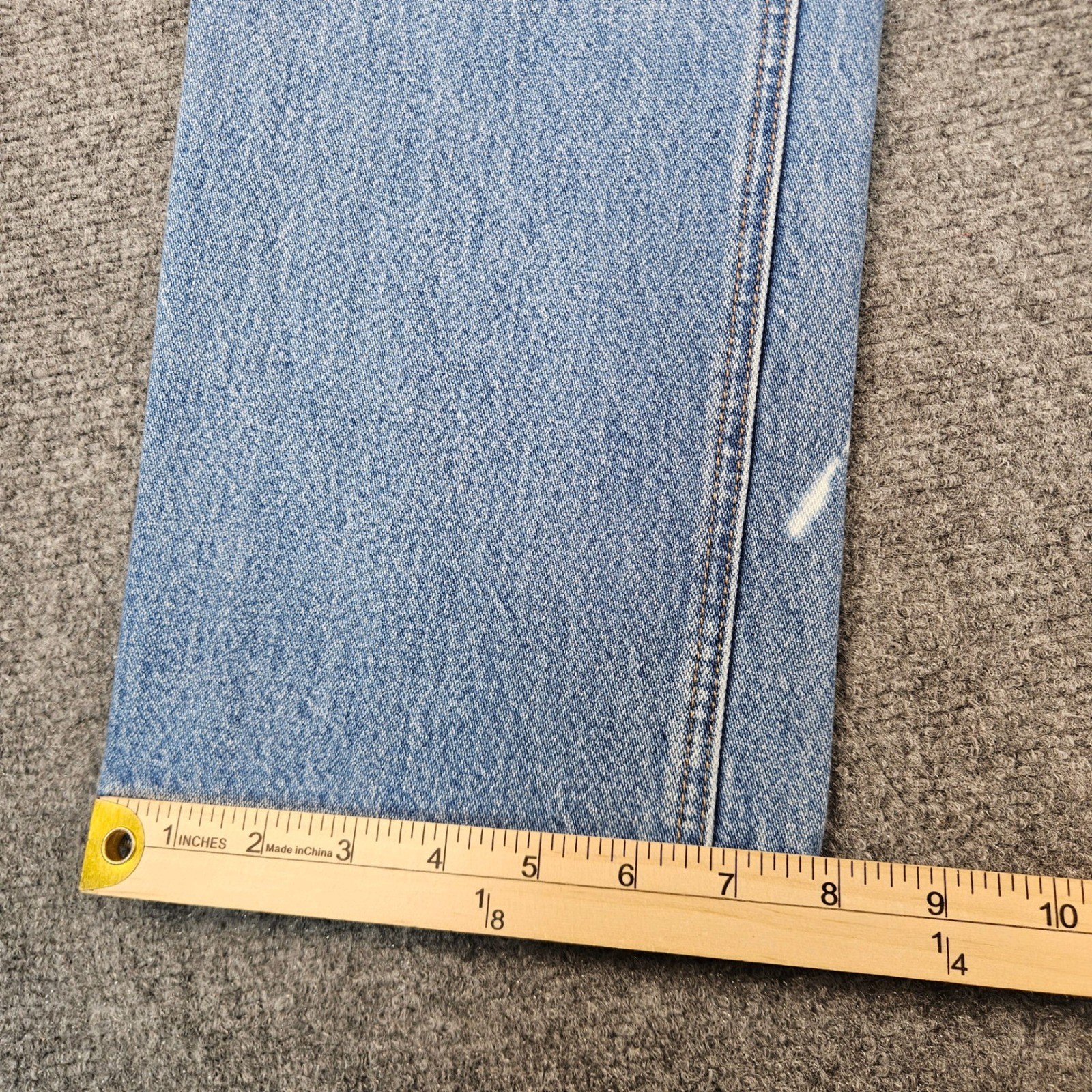 All American Clothing Co Mens Straight Leg Jeans Blue Cotton Made in USA