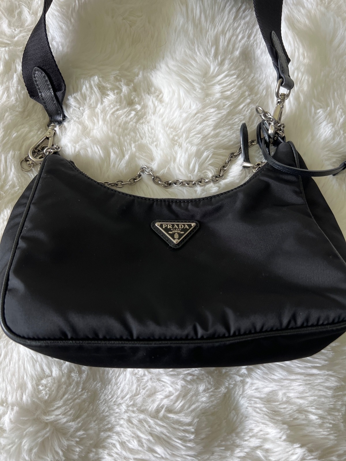 PRADA Re-Edition 2005 Crossbody Small Black Nylon