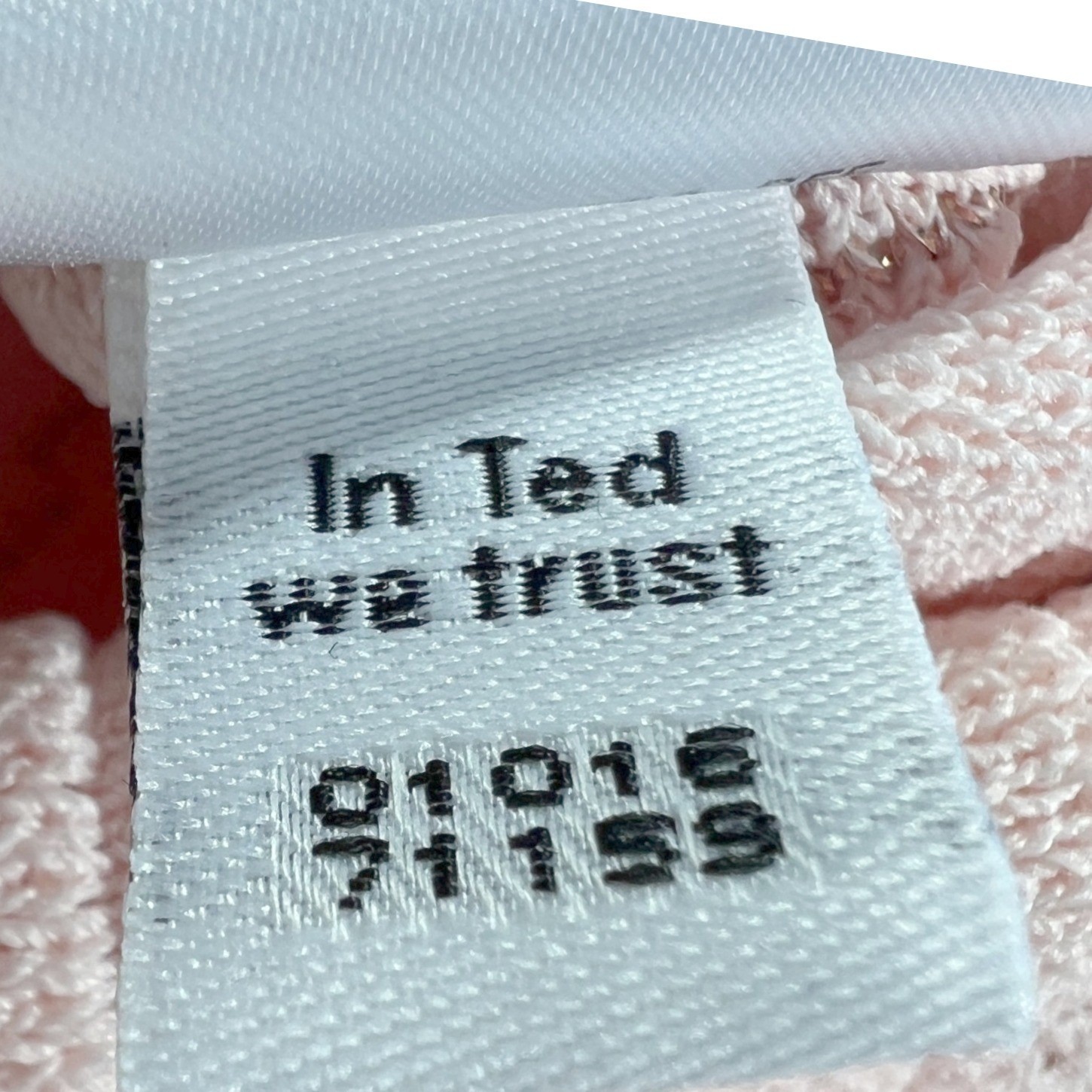 Ted Baker Vellia Flippy Knit Skate Dress Women 3 Pink Pointelle Fit Flare Pastel